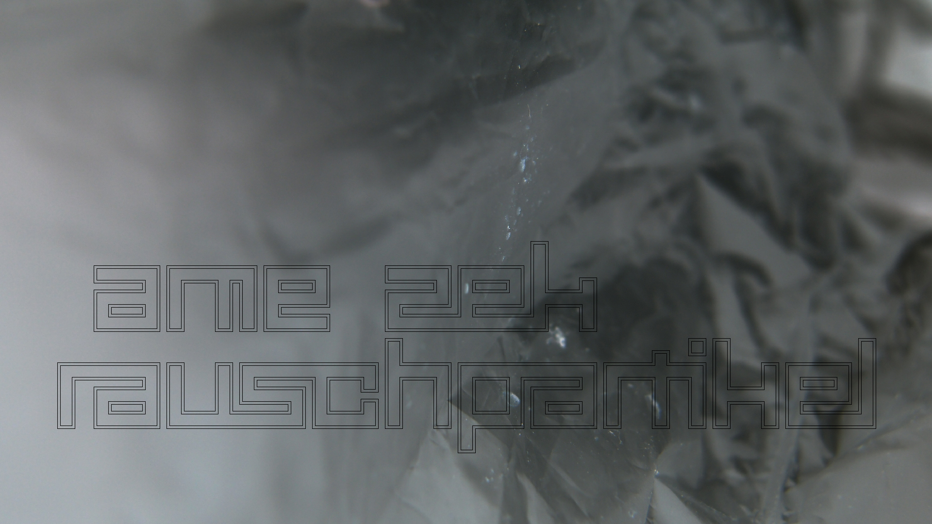 2021-04-19 Ame Zek - rauschpartikel (Vocoder Remixe) (Mixe, Typo Grafik)