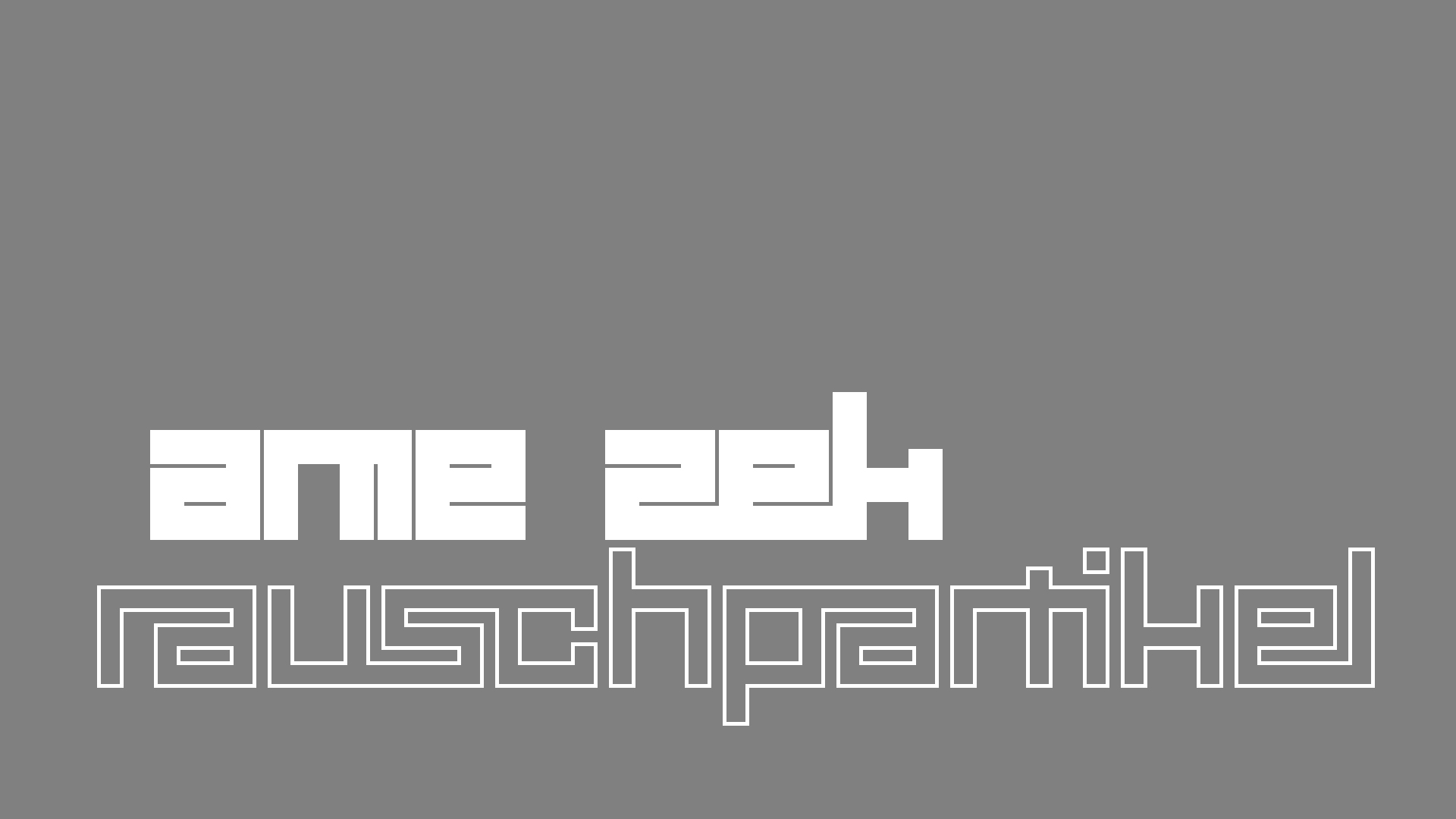 2021-04-19 Ame Zek - rauschpartikel (Vocoder Remixe) (Mixe, Typo Grafik)