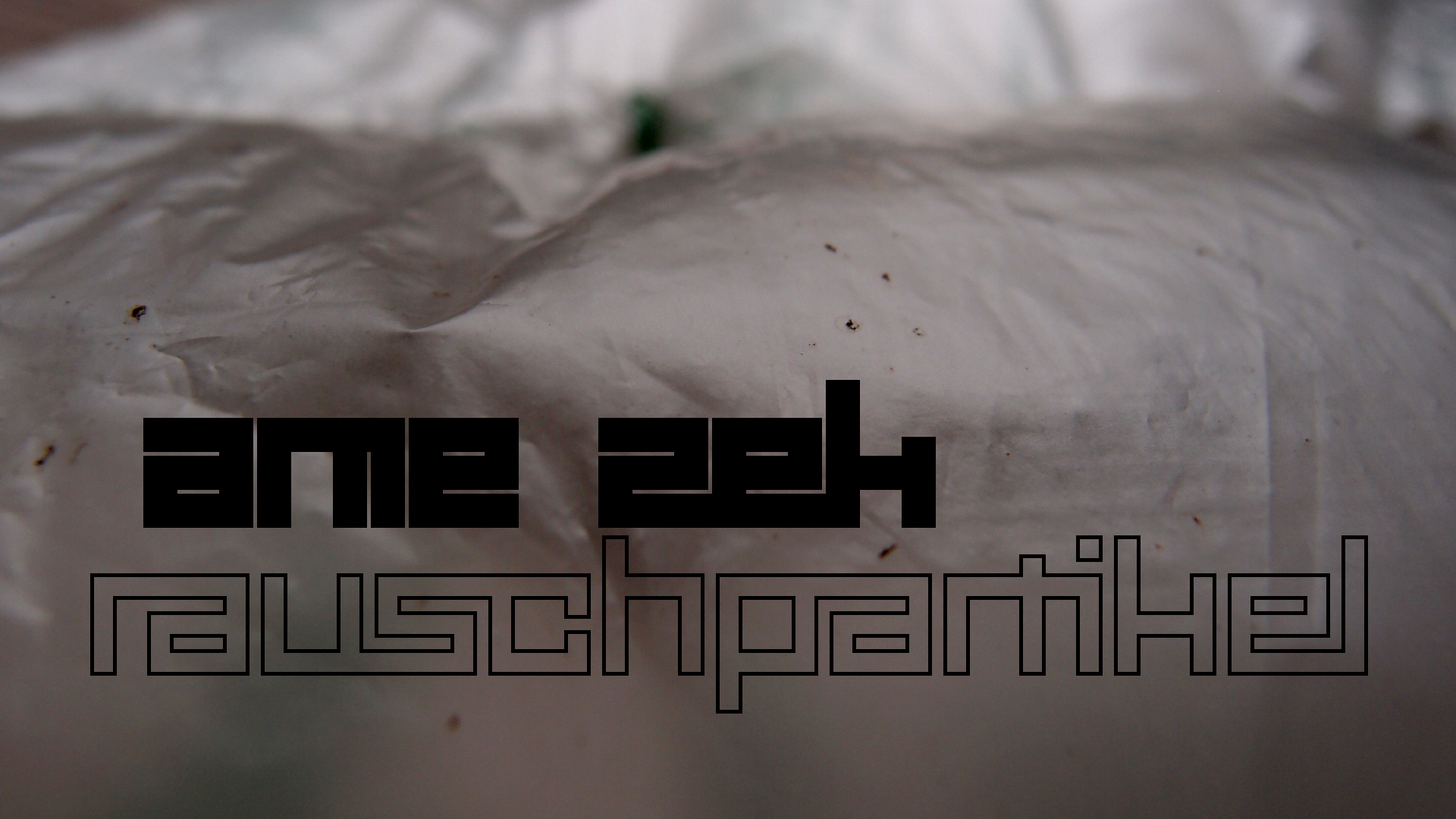 2021-04-19 Ame Zek - rauschpartikel (Vocoder Remixe) (Mixe, Typo Grafik)