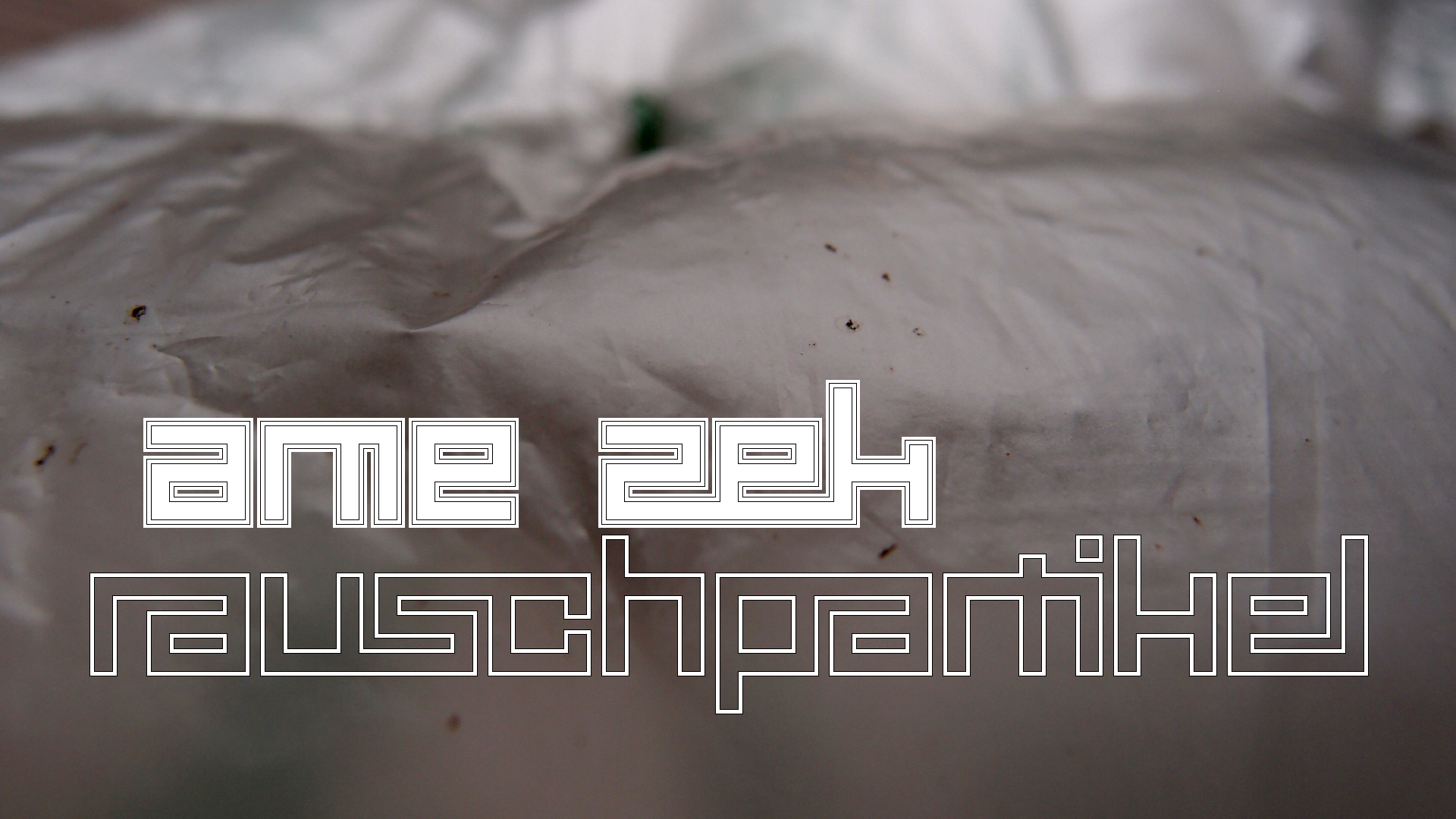 2021-04-19 Ame Zek - rauschpartikel (Vocoder Remixe) (Mixe, Typo Grafik)
