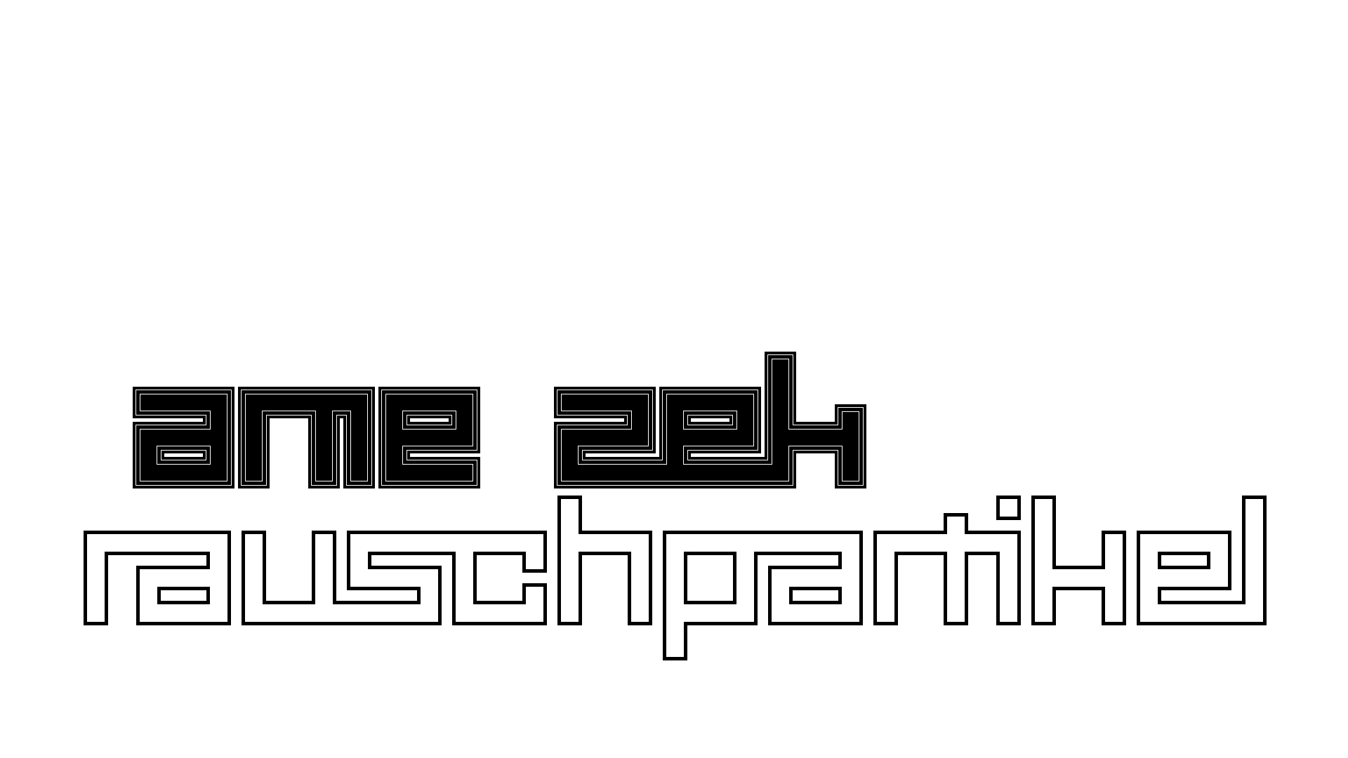 2021-04-19 Ame Zek - rauschpartikel (Vocoder Remixe) (Mixe, Typo Grafik)