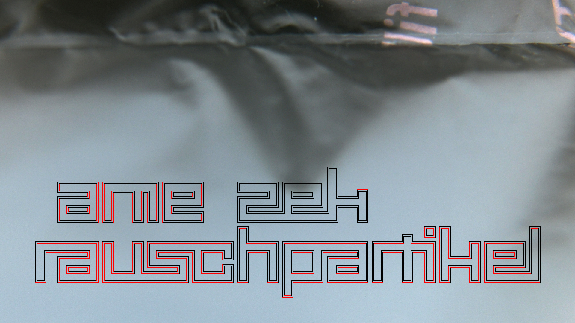 2021-04-19 Ame Zek - rauschpartikel (Vocoder Remixe) (Mixe, Typo Grafik)