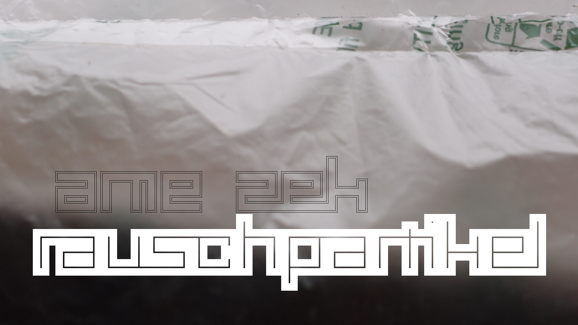 2021-04-19 Ame Zek - rauschpartikel (Vocoder Remixe) (Mixe, Typo Grafik)