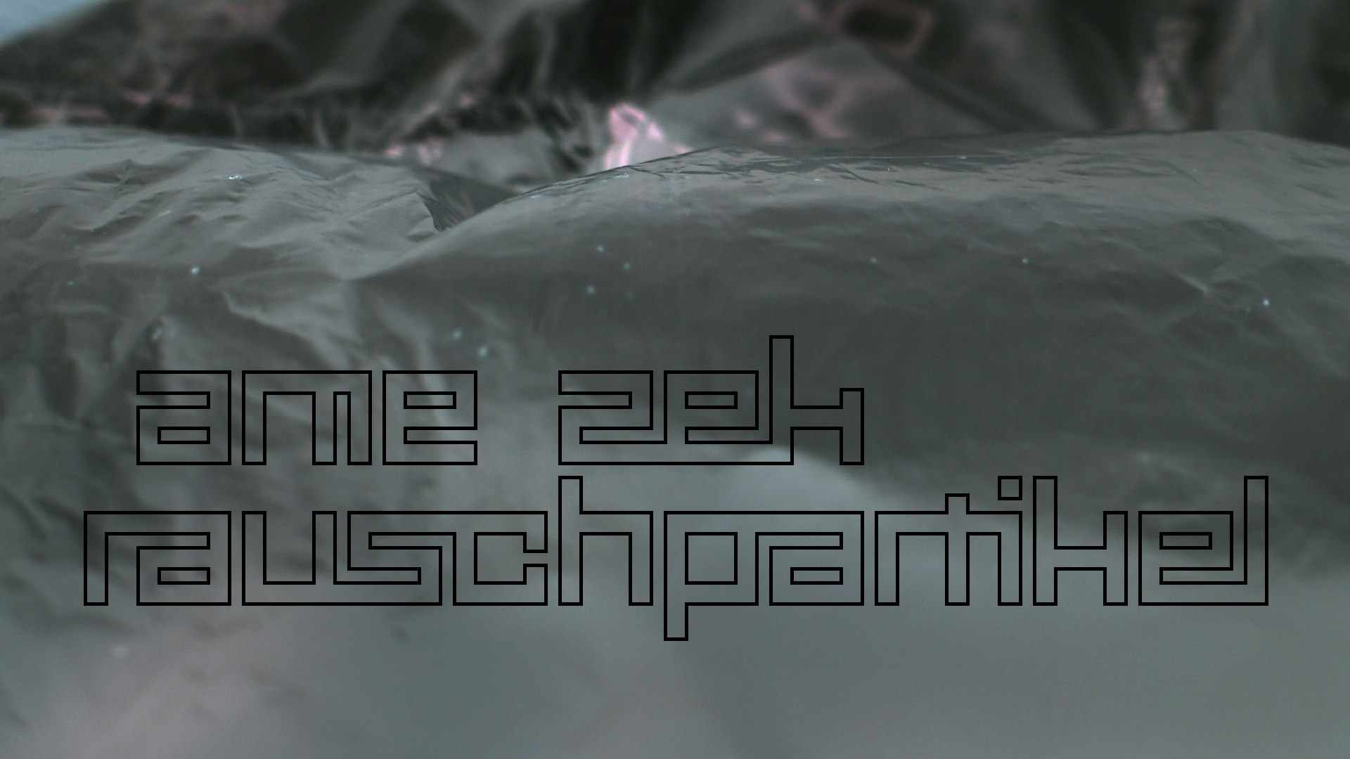 2021-04-19 Ame Zek - rauschpartikel (Vocoder Remixe) (Mixe, Typo Grafik)