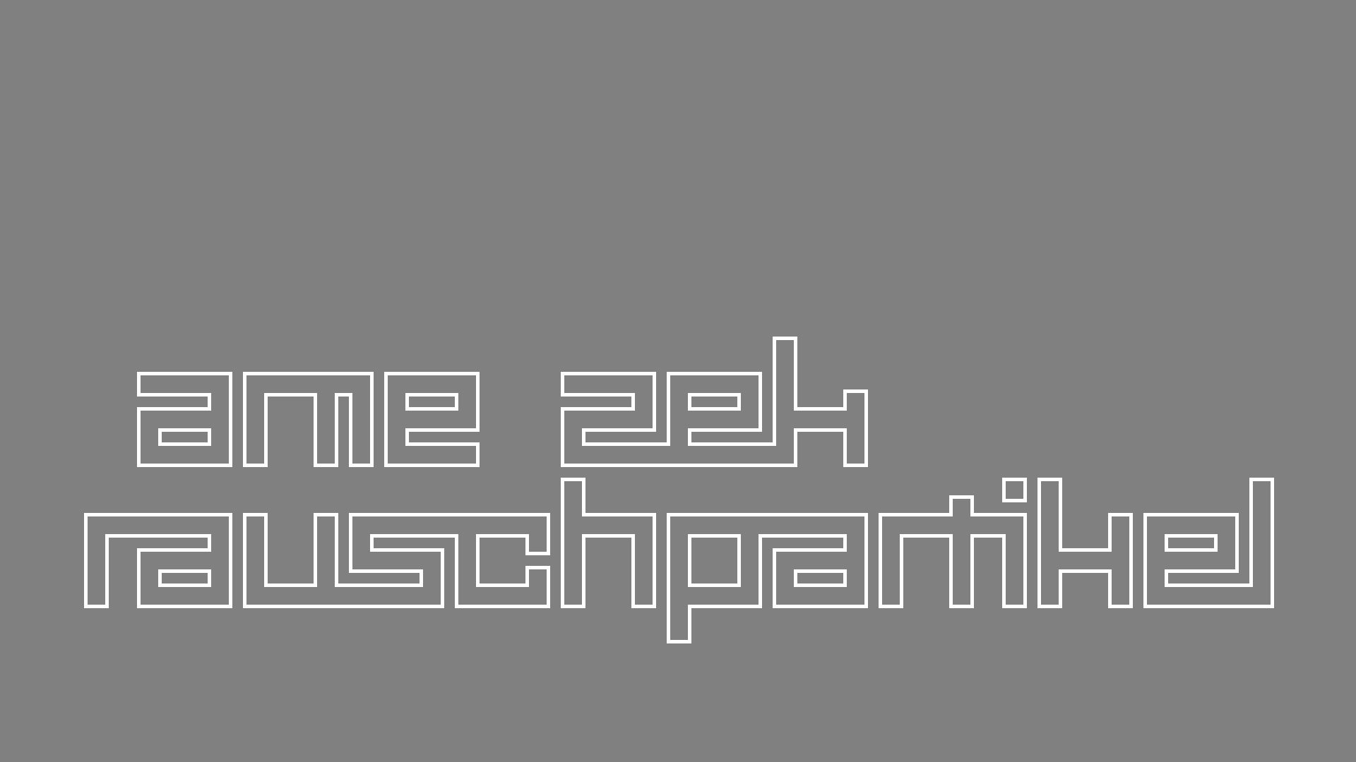 2021-04-19 Ame Zek - rauschpartikel (Vocoder Remixe) (Mixe, Typo Grafik)