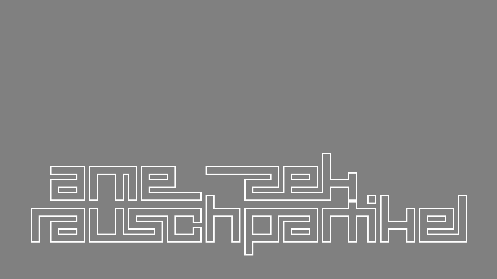 2021-04-19 Ame Zek - rauschpartikel (Vocoder Remixe) (Mixe, Typo Grafik)
