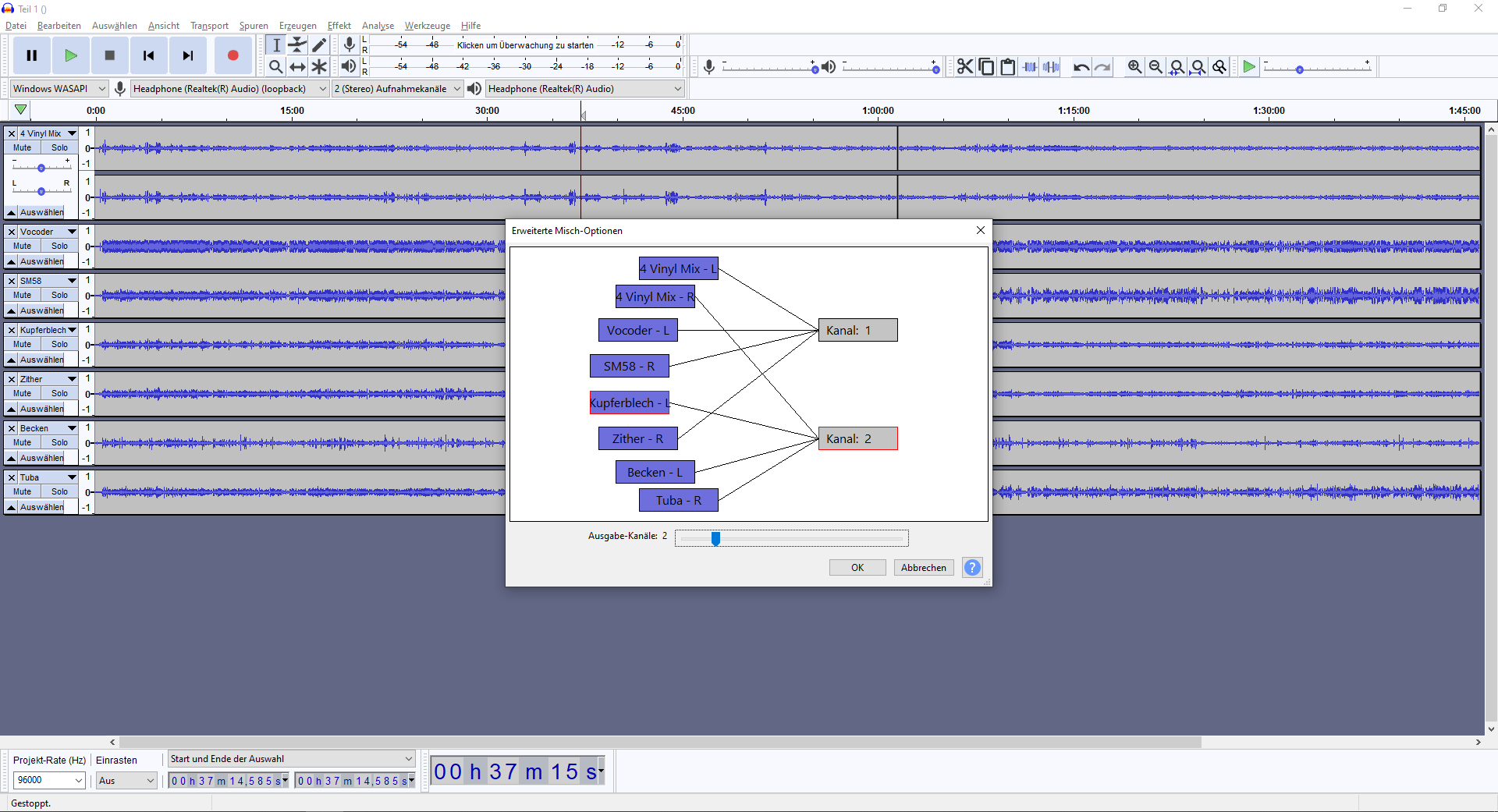 2026-03-17 John Cage - Prepared Piano (4 Vinyl 'hyperlinear Quad Motor Driver' Tape Echo Vocoder Mix) (aufnehmen Tape 34)