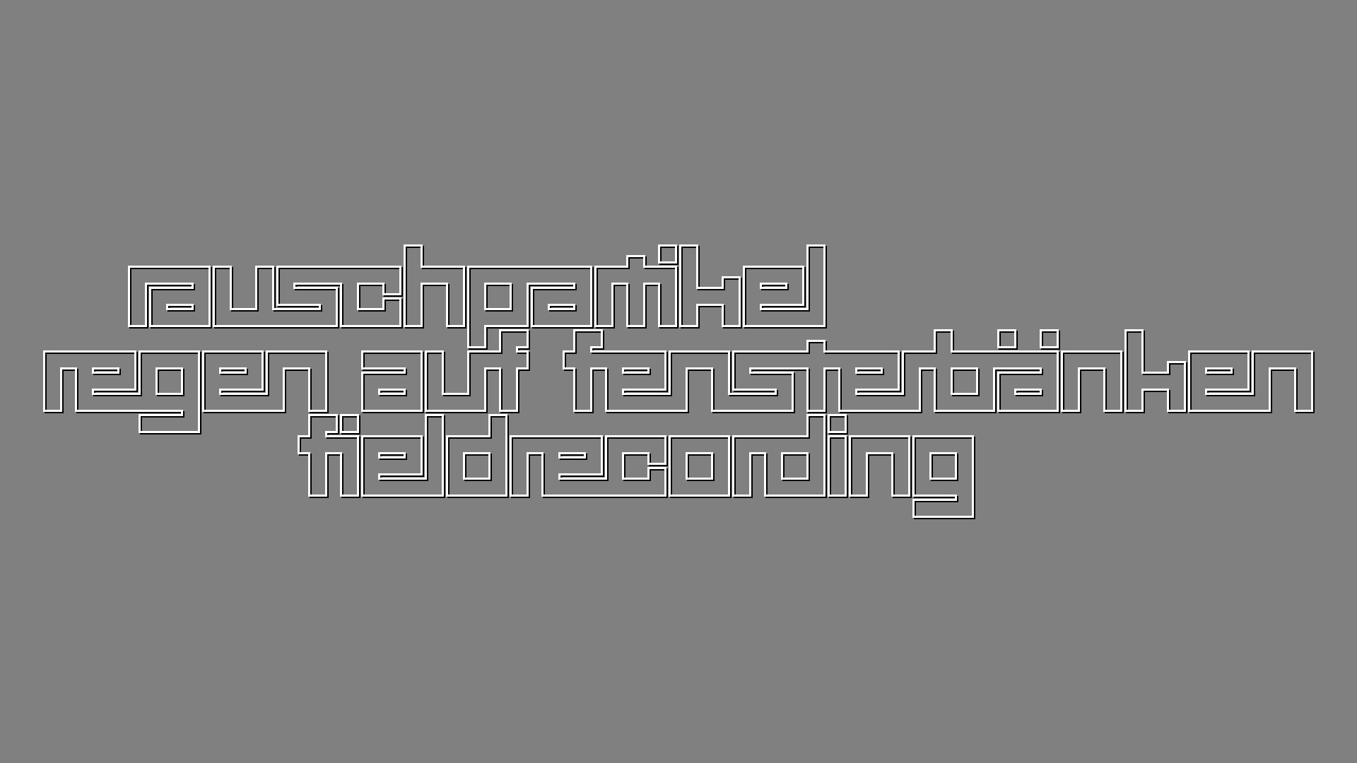 2021-03-12 Regen auf Fensterb�nken II (Fieldrecording + Typo Grafik Video)