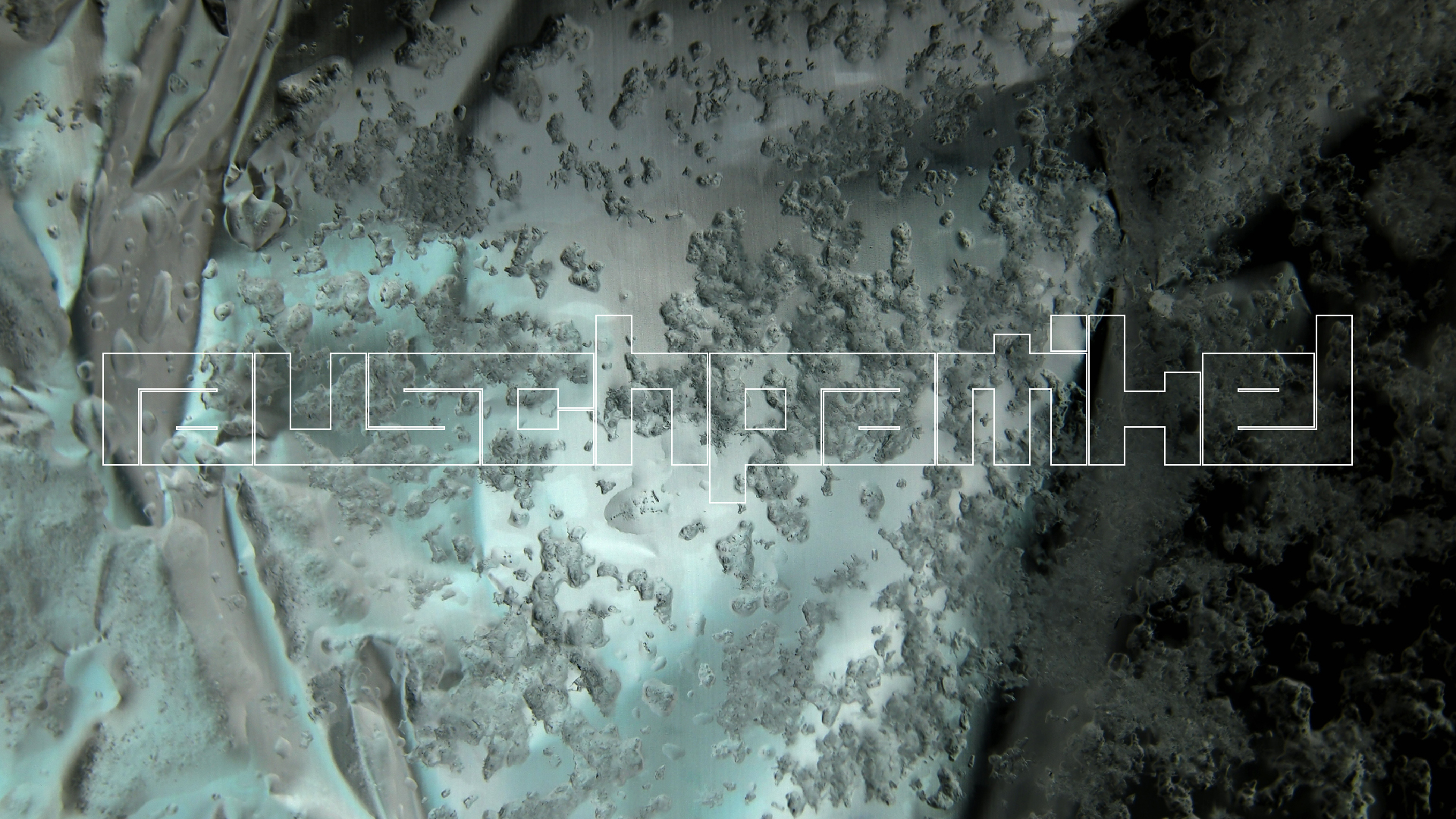 2021-12-09 & 10 Das Kleine Regen Rhythmus Orchester (Schnee auf Alufolie) (Audio, Foto, Typo Grafik)