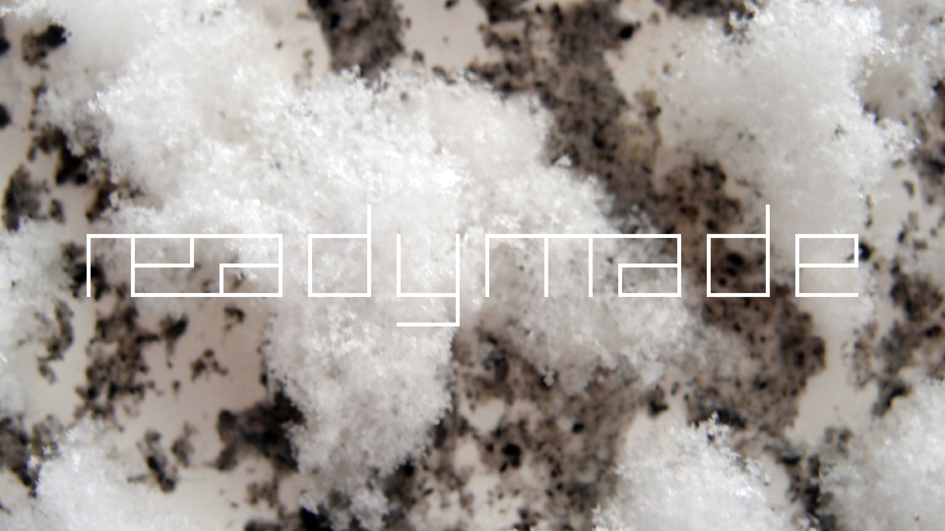 2021-12-09 & 10 Das Kleine Regen Rhythmus Orchester (Schnee auf Alufolie) (Audio, Foto, Typo Grafik)