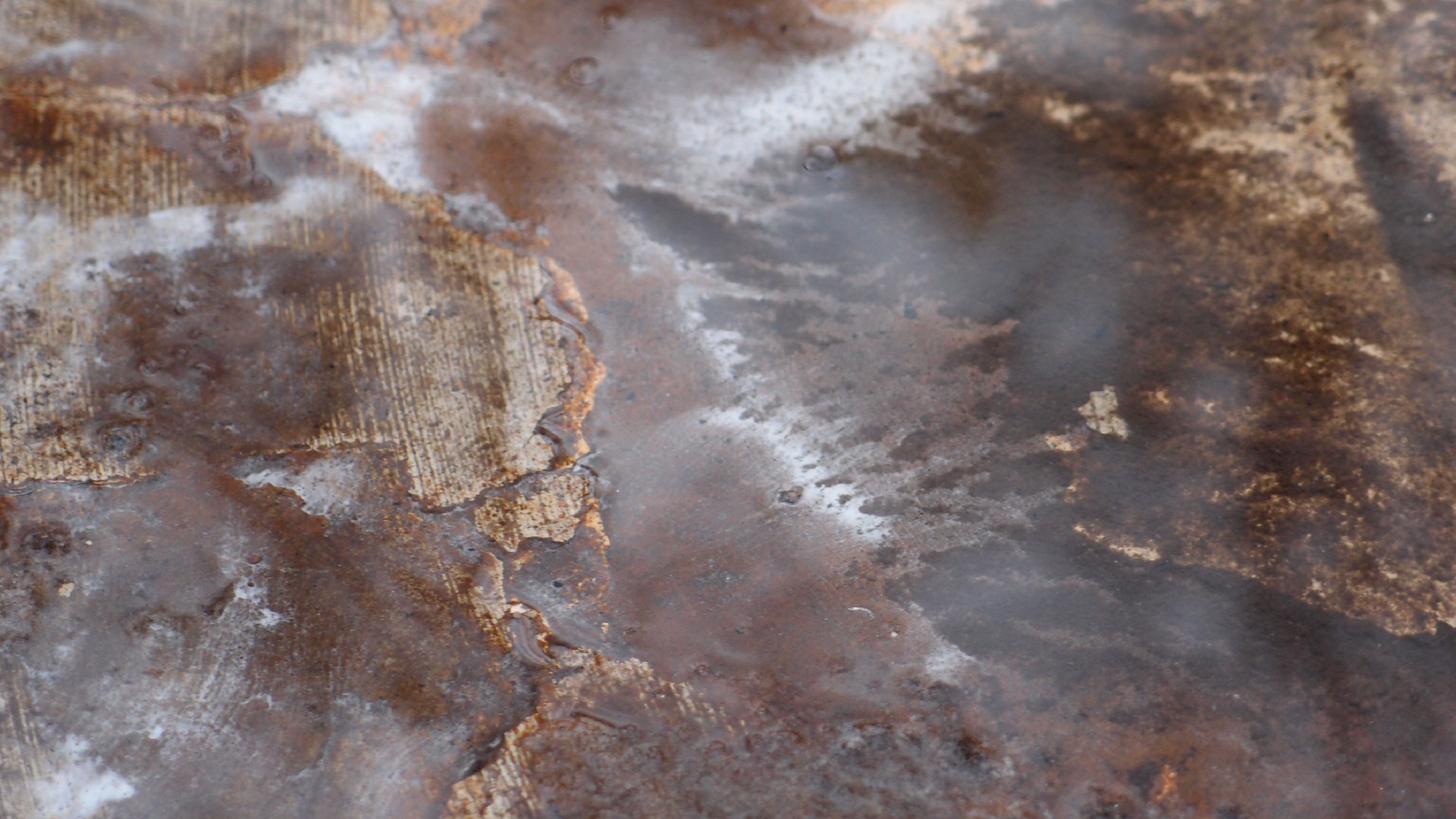 2021-12-09 & 10 Das Kleine Regen Rhythmus Orchester (Schnee auf Alufolie) (Audio, Foto, Typo Grafik)