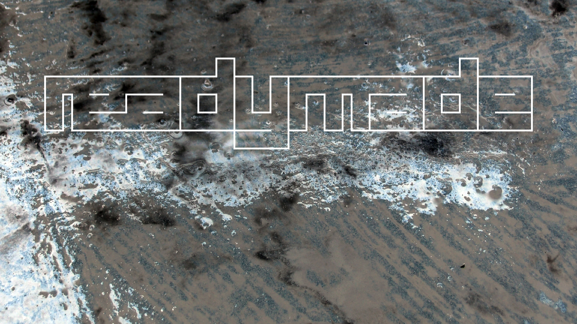 2021-12-09 & 10 Das Kleine Regen Rhythmus Orchester (Schnee auf Alufolie) (Audio, Foto, Typo Grafik)