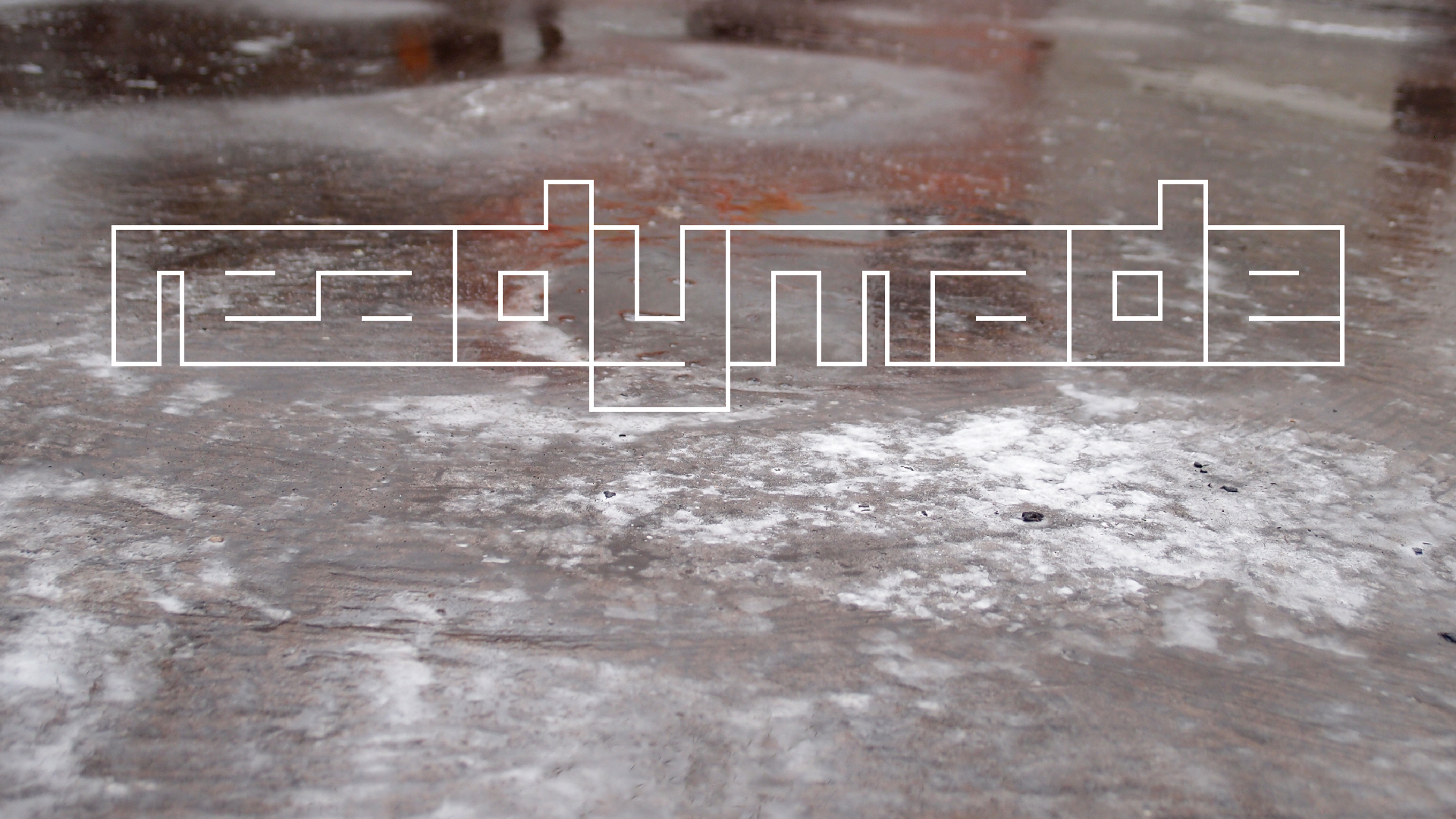 2021-12-09 & 10 Das Kleine Regen Rhythmus Orchester (Schnee auf Alufolie) (Audio, Foto, Typo Grafik)