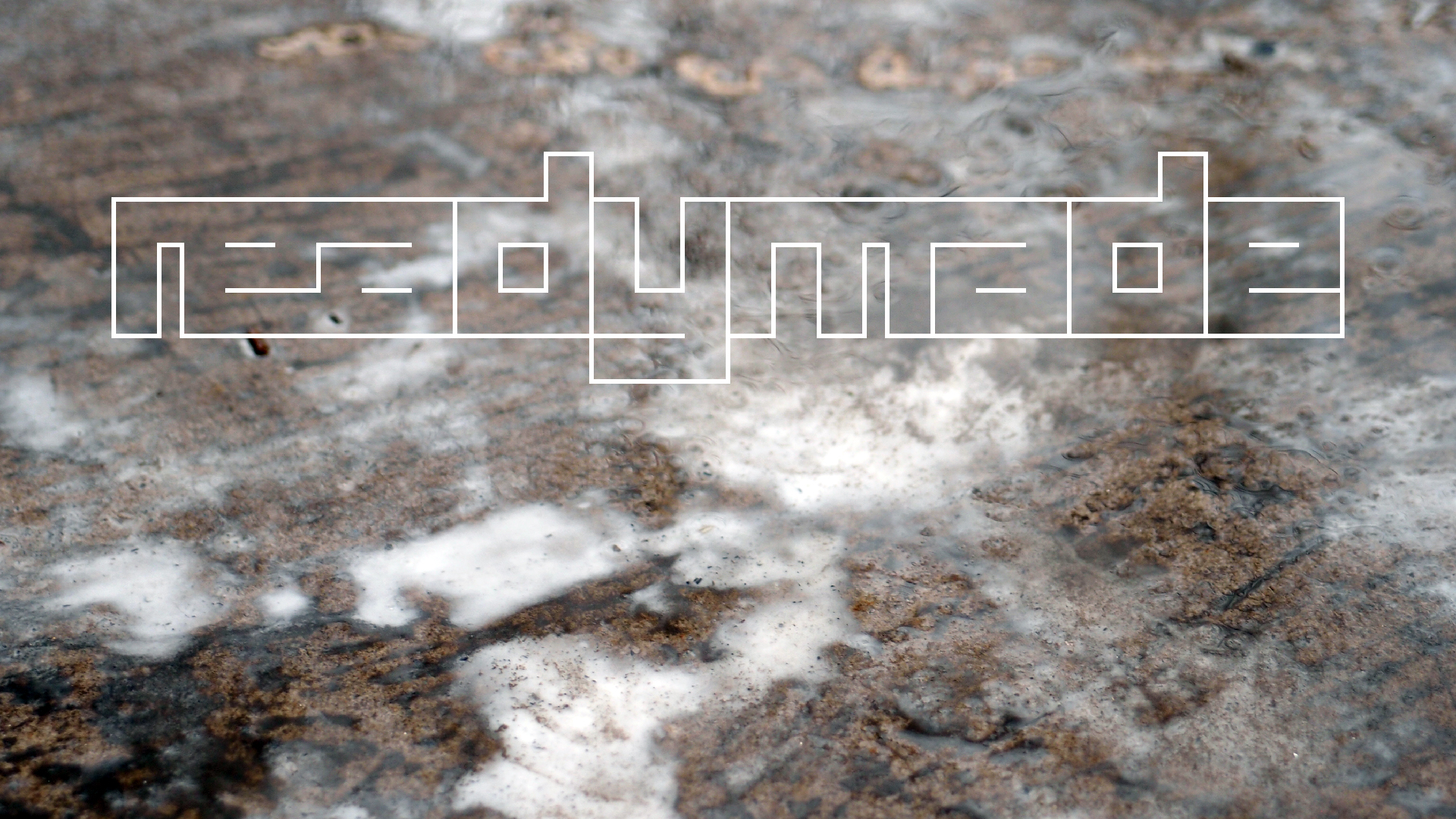 2021-12-09 & 10 Das Kleine Regen Rhythmus Orchester (Schnee auf Alufolie) (Audio, Foto, Typo Grafik)