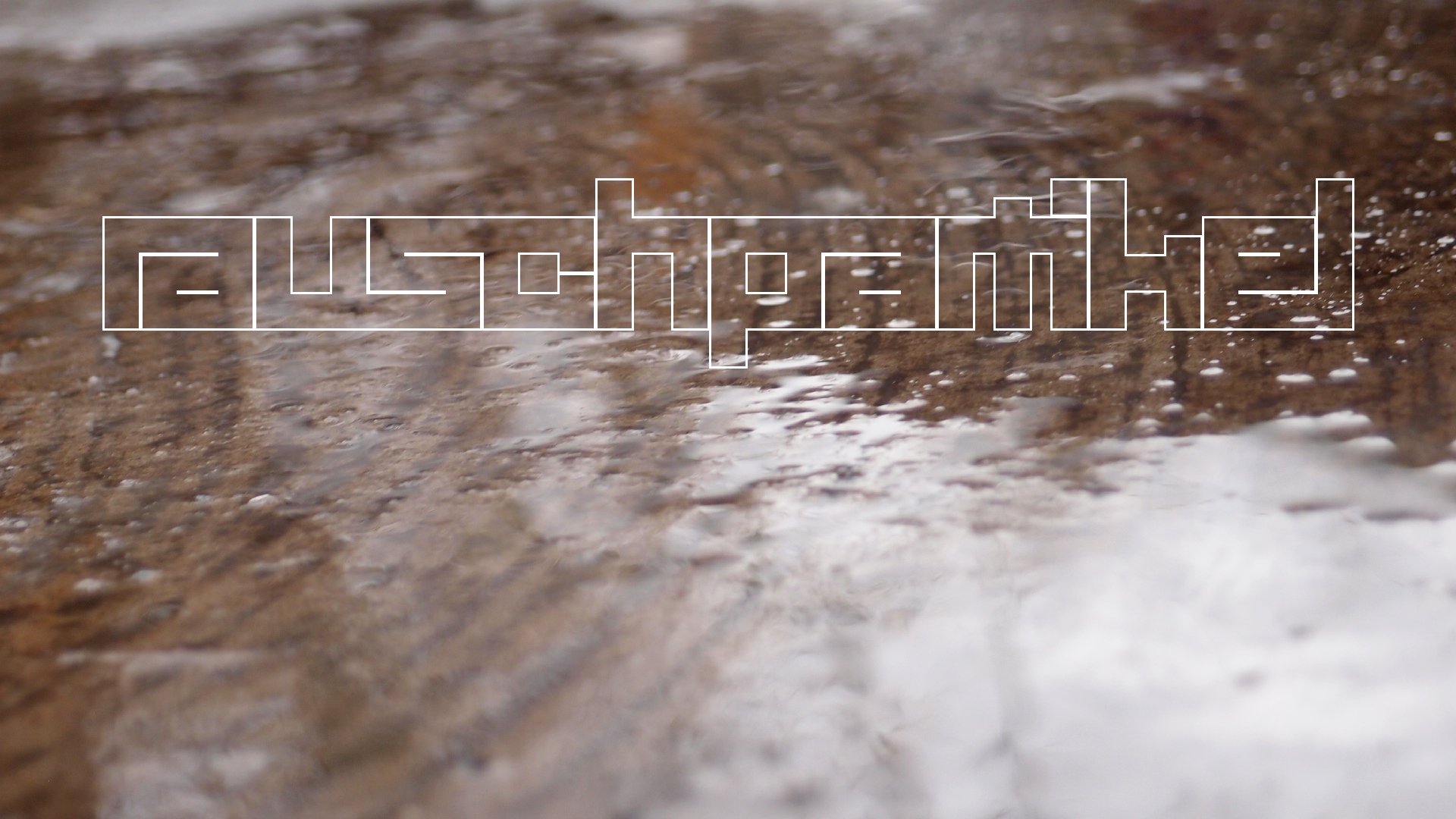 2021-12-09 & 10 Das Kleine Regen Rhythmus Orchester (Schnee auf Alufolie) (Audio, Foto, Typo Grafik)