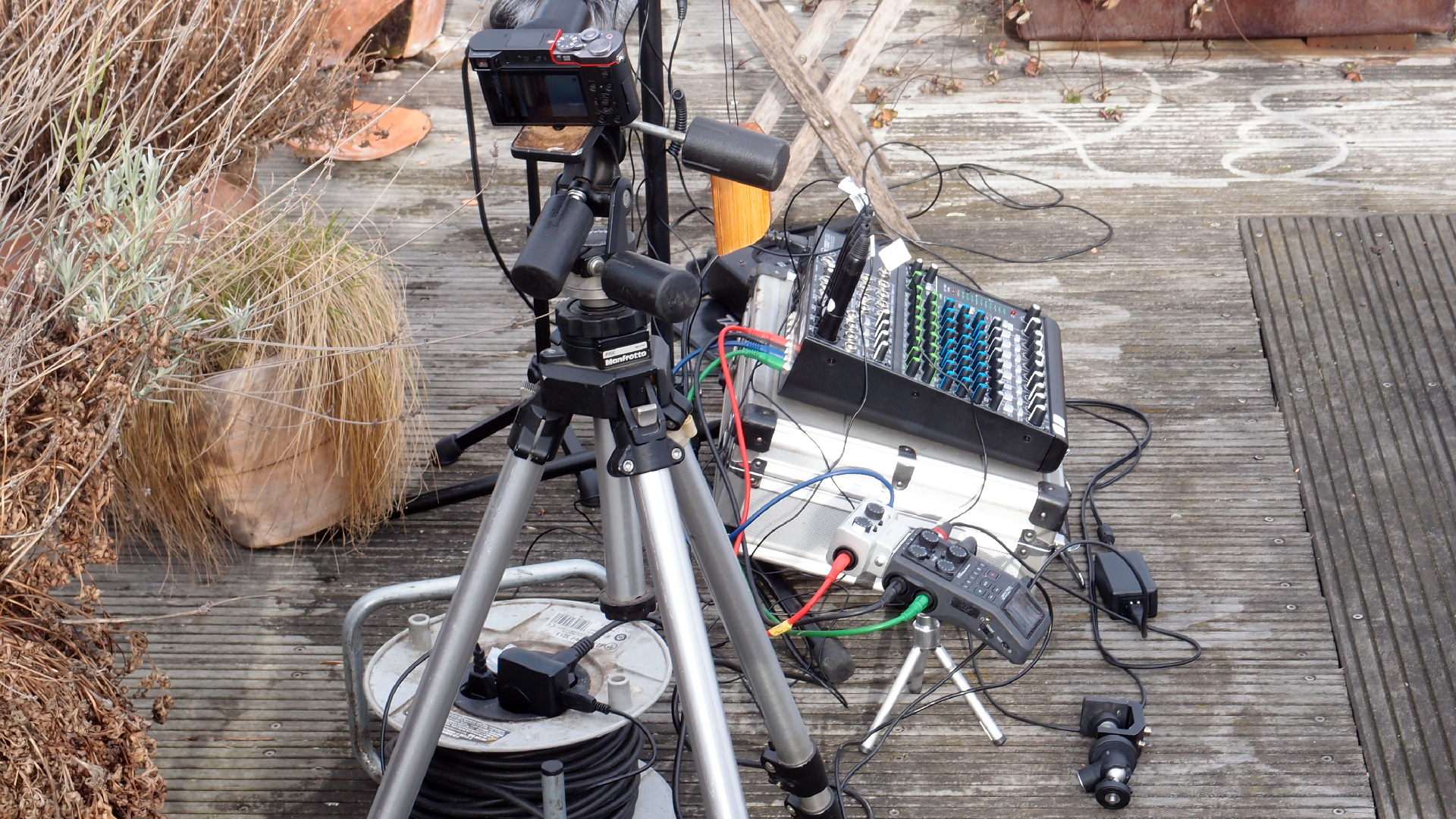 2022-01-28 Das Kleine Regen Rhythmus Orchester (Special Guest: Woodwinds III) (aufm Dach) (Audio, Video)