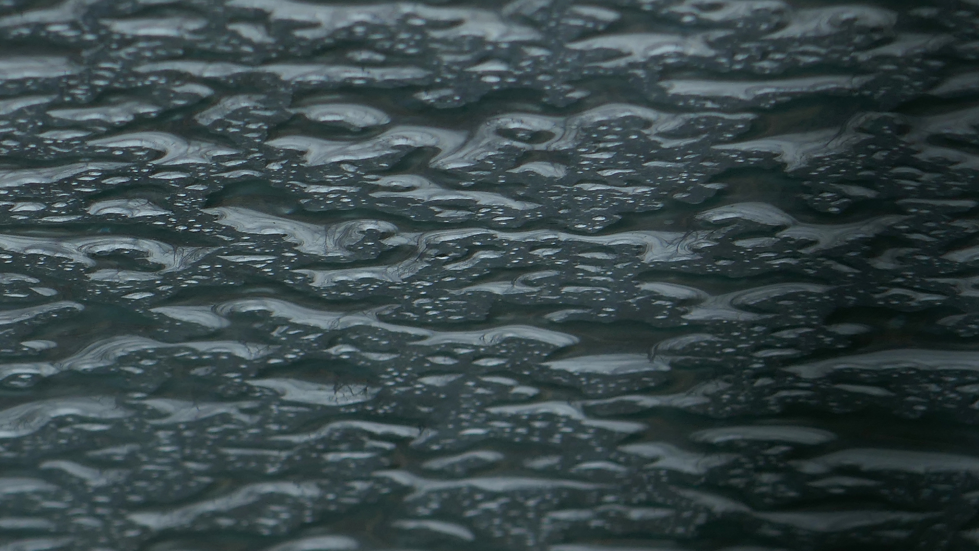 2022-02-08 Das Kleine Regen Rhythmus Orchester (Fensterglas einfach, im Bilderrahmen, II) (Audio, Video)