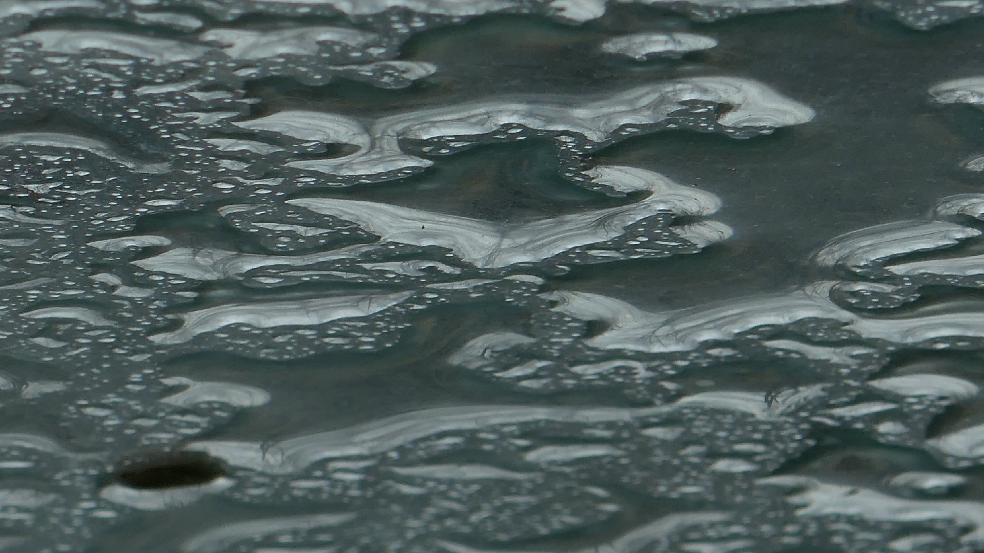 2022-02-08 Das Kleine Regen Rhythmus Orchester (Fensterglas einfach, im Bilderrahmen, II) (Audio, Video)