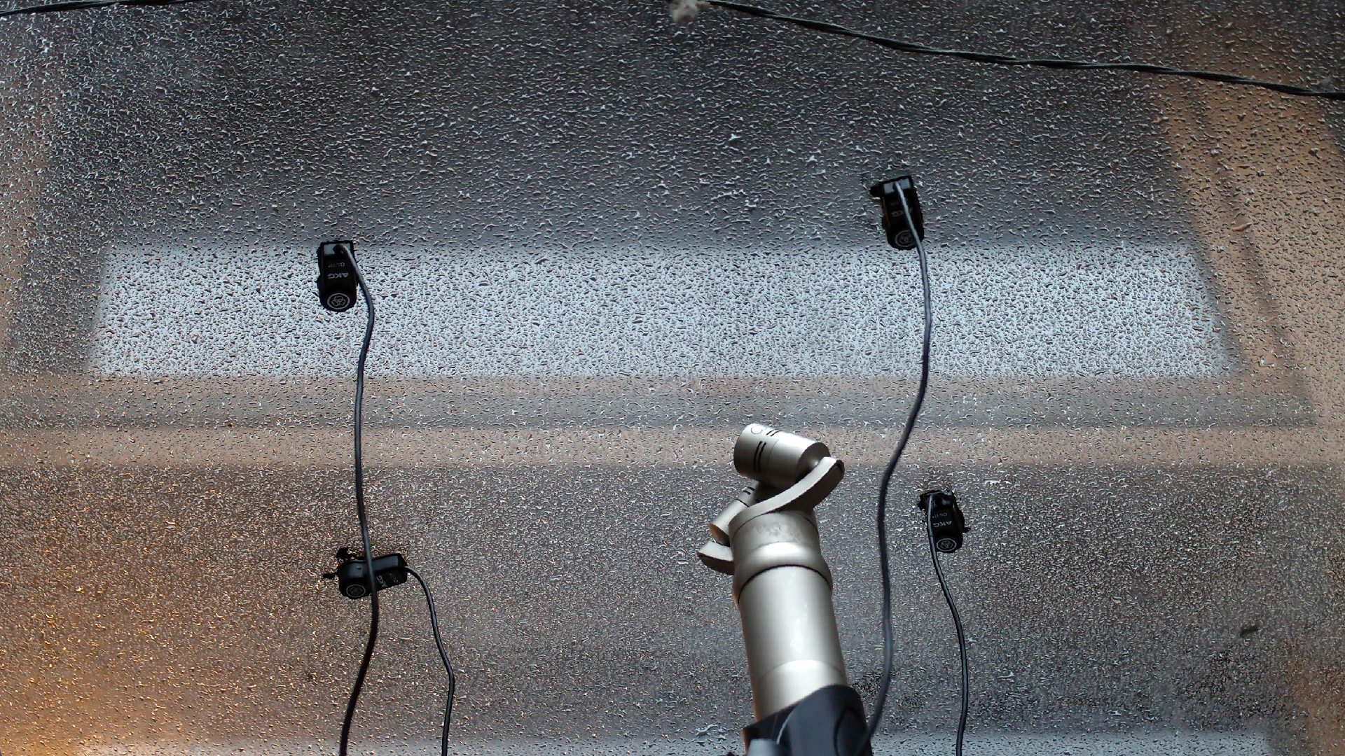 2022-02-08 Das Kleine Regen Rhythmus Orchester (Fensterglas einfach, im Bilderrahmen, II) (Audio, Video)