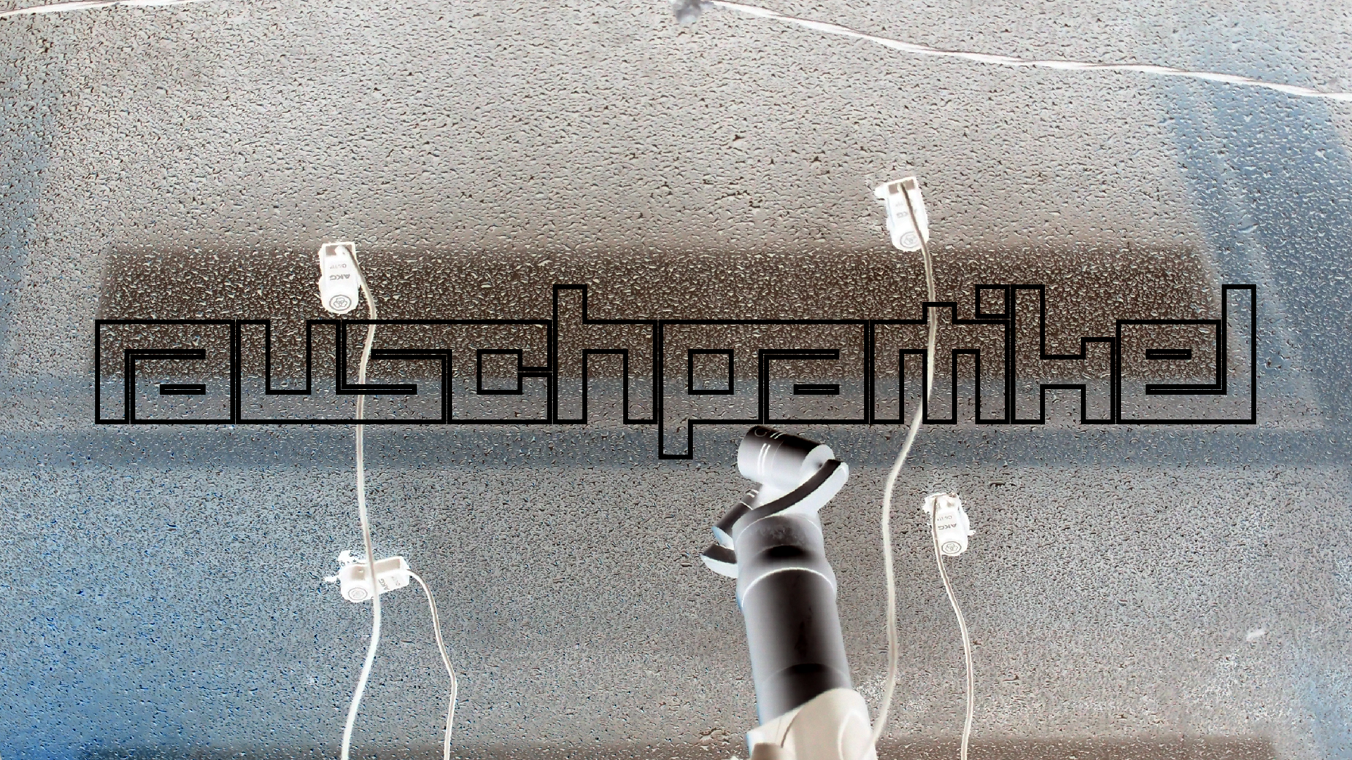 2022-02-08 Das Kleine Regen Rhythmus Orchester (Fensterglas einfach, im Bilderrahmen, II) (Audio, Video)