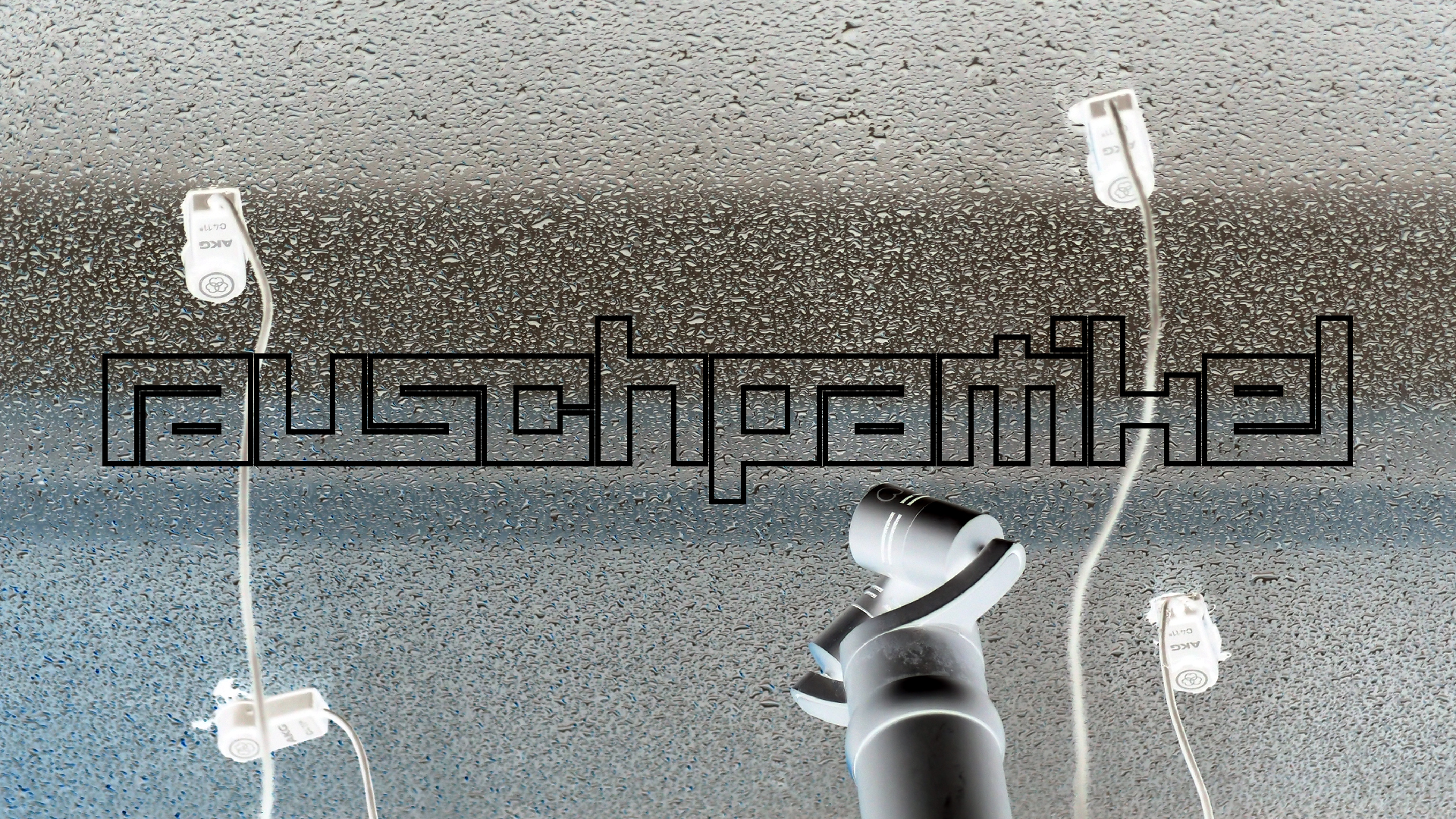 2022-02-08 Das Kleine Regen Rhythmus Orchester (Fensterglas einfach, im Bilderrahmen, II) (Audio, Video)