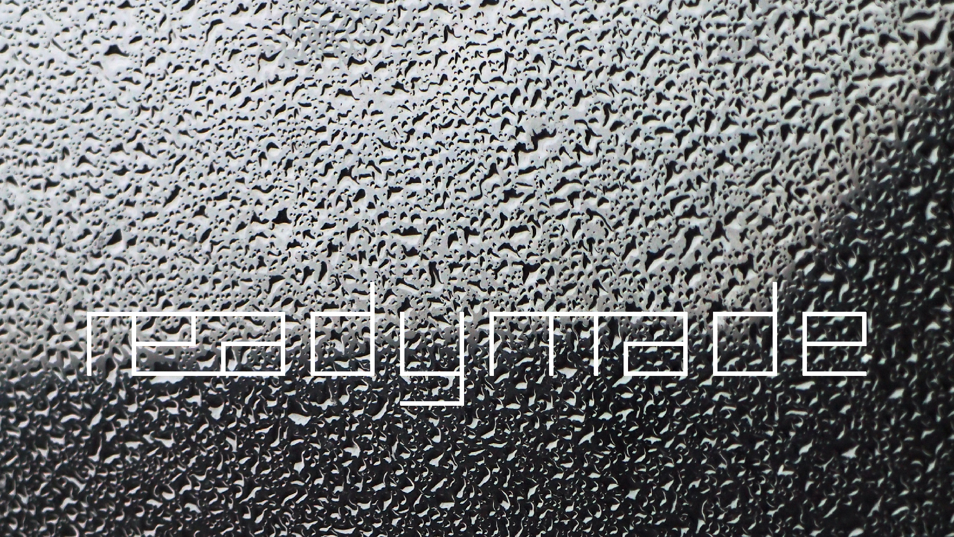 2022-02-08 Das Kleine Regen Rhythmus Orchester (Fensterglas einfach, im Bilderrahmen, II) (Audio, Video)