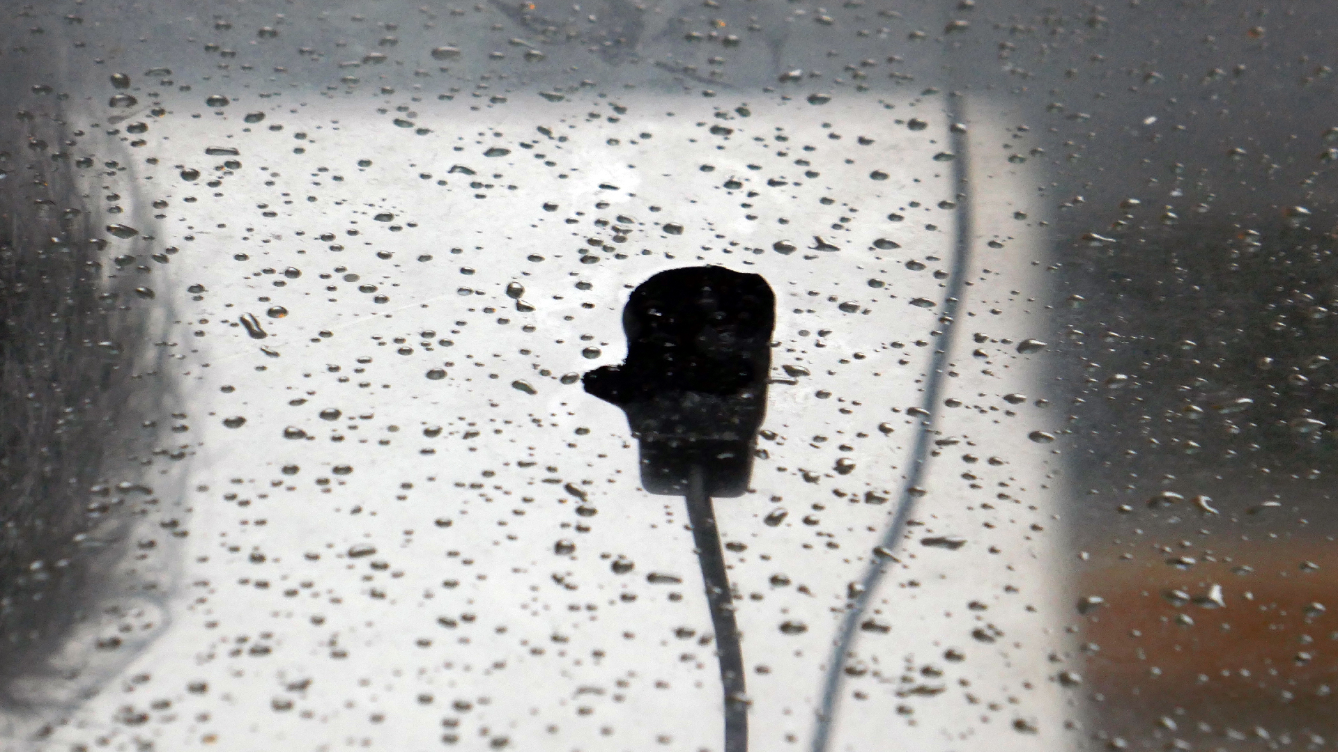 2022-02-16 Das Kleine Regen Rhythmus Orchester (Fensterglas einfach, im Bilderrahmen, III) (Audio, Video)