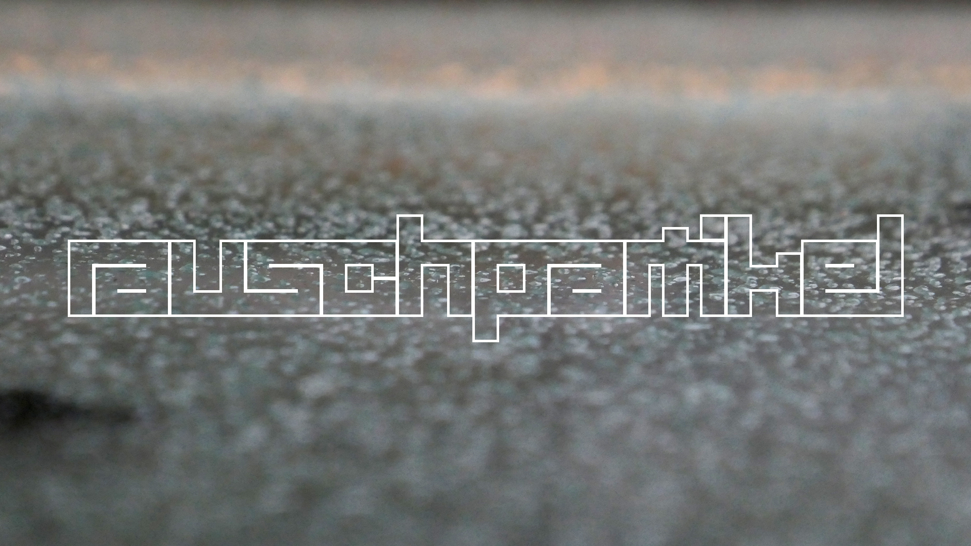 2022-02-16 Das Kleine Regen Rhythmus Orchester (Fensterglas einfach, im Bilderrahmen, III) (Audio, Video)