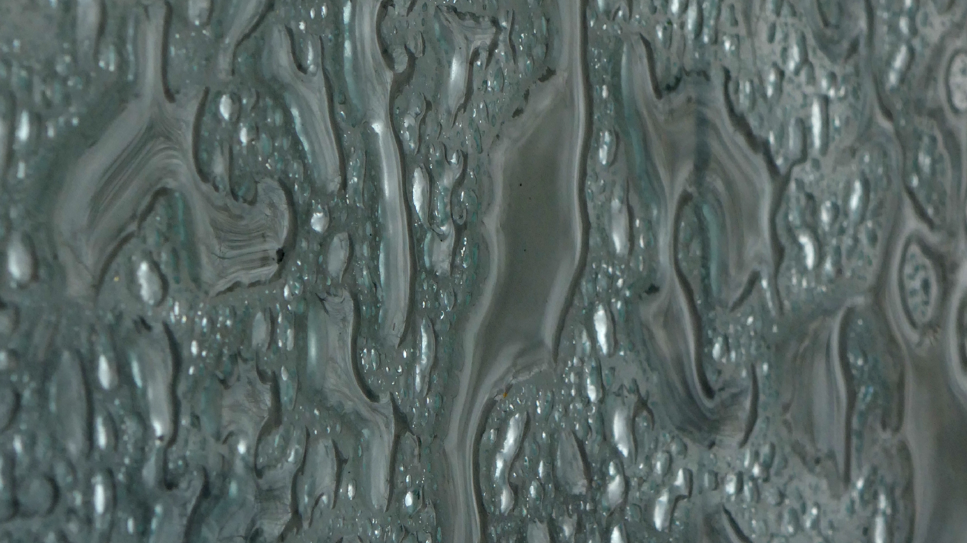 2022-02-16 Das Kleine Regen Rhythmus Orchester (Fensterglas einfach, im Bilderrahmen, III) (Audio, Video)