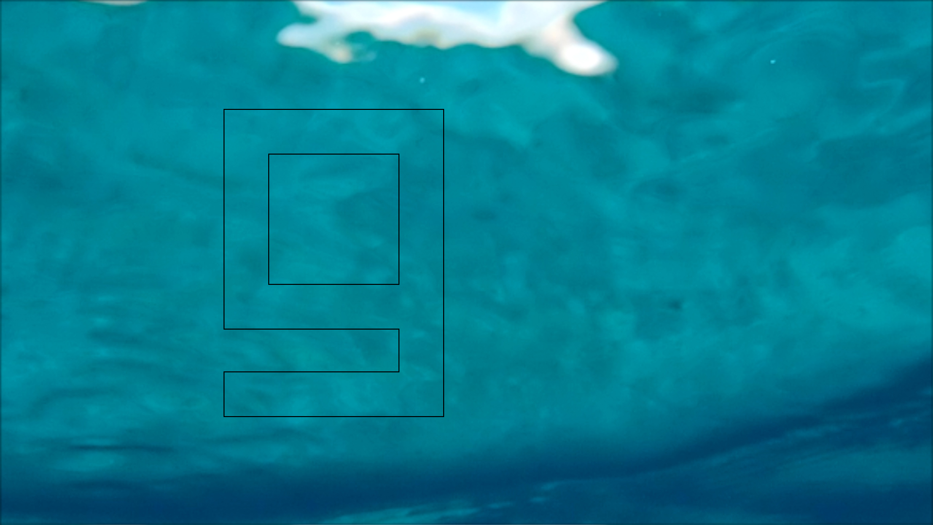 2022-04-14 Am Strand und im Wasser (Quallenvideo, Stills & Numbers) (Typo Grafik, Video)