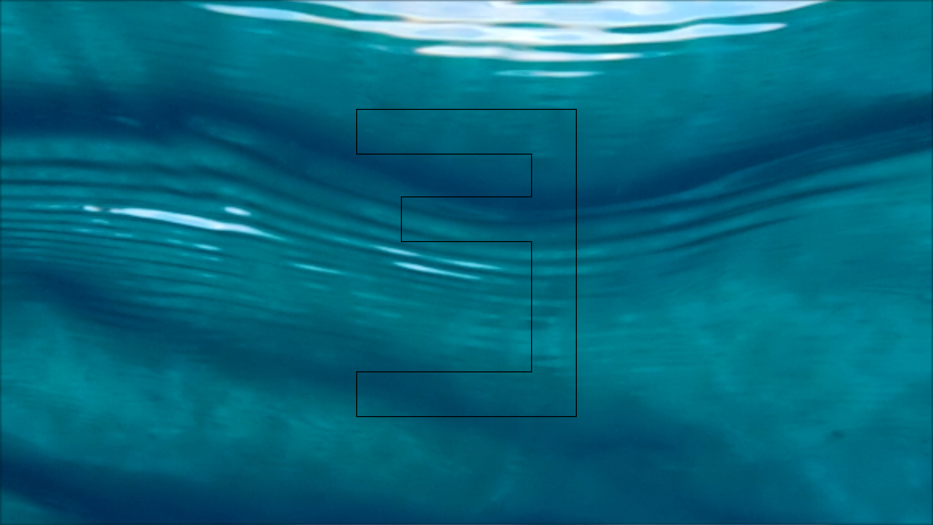 2022-04-14 Am Strand und im Wasser (Quallenvideo, Stills & Numbers) (Typo Grafik, Video)