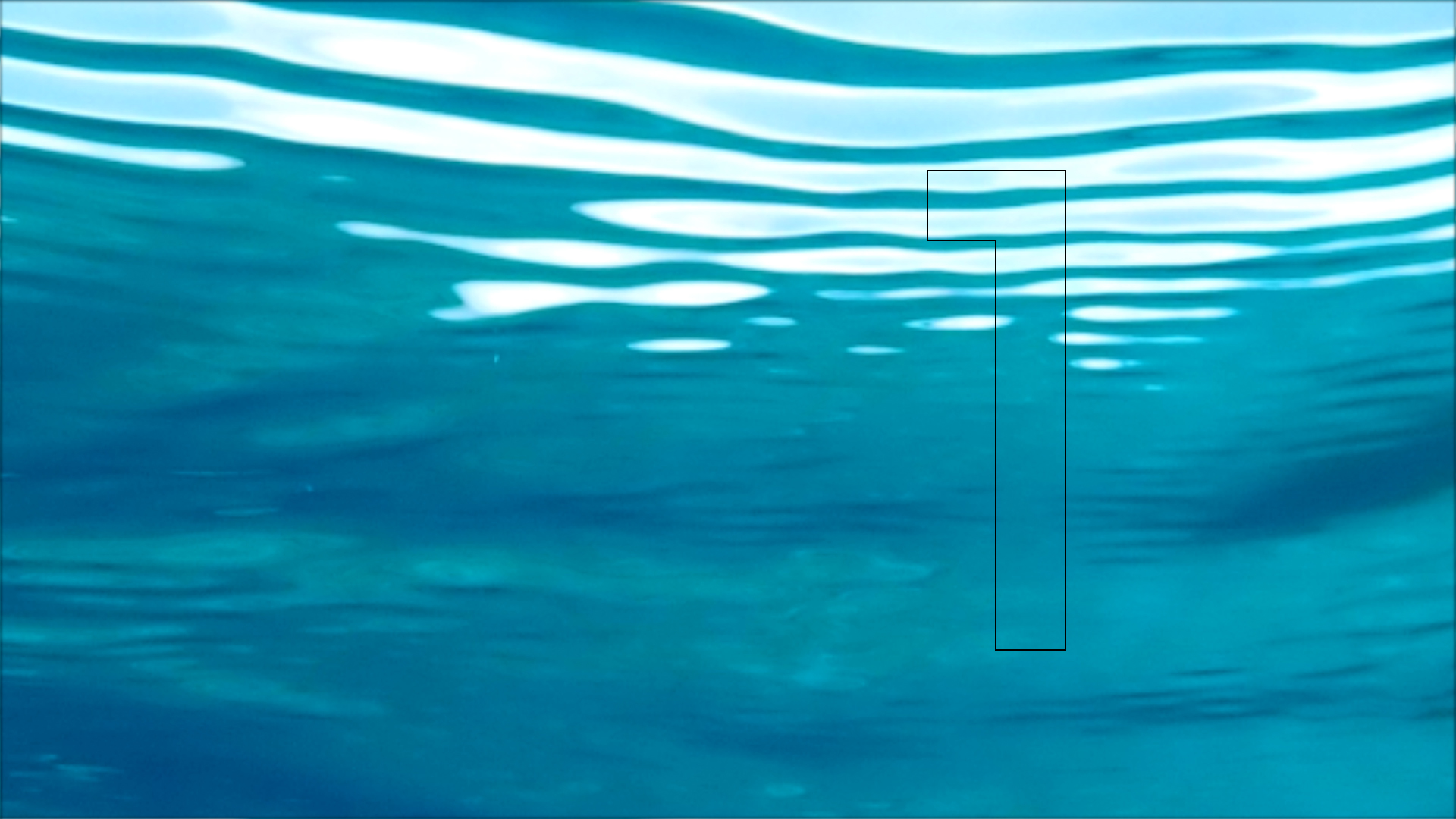 2022-04-14 Am Strand und im Wasser (Quallenvideo, Stills & Numbers) (Typo Grafik, Video)