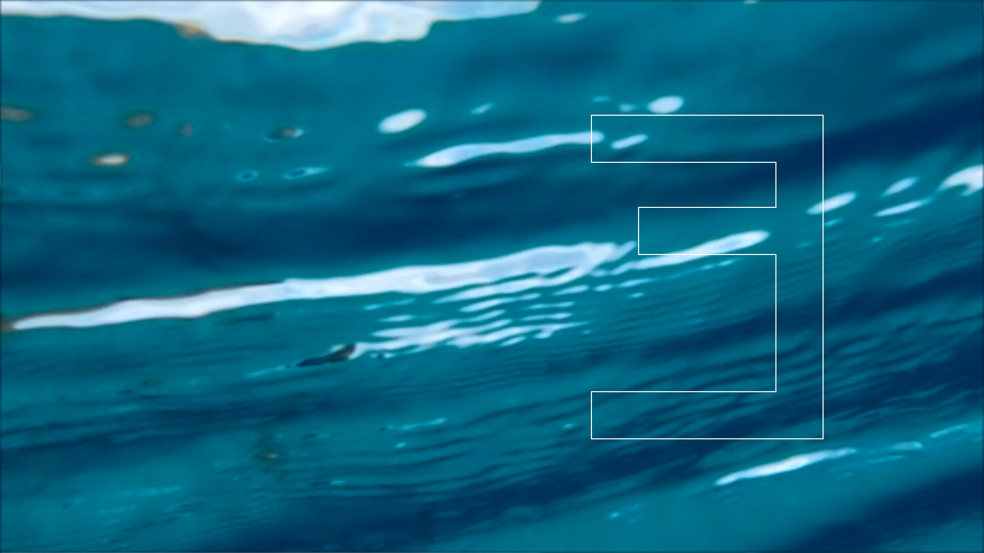 2022-04-14 Am Strand und im Wasser (Quallenvideo, Stills & Numbers) (Typo Grafik, Video)