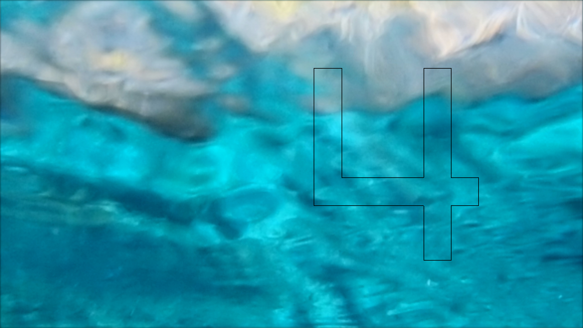 2022-04-14 Am Strand und im Wasser (Quallenvideo, Stills & Numbers) (Typo Grafik, Video)
