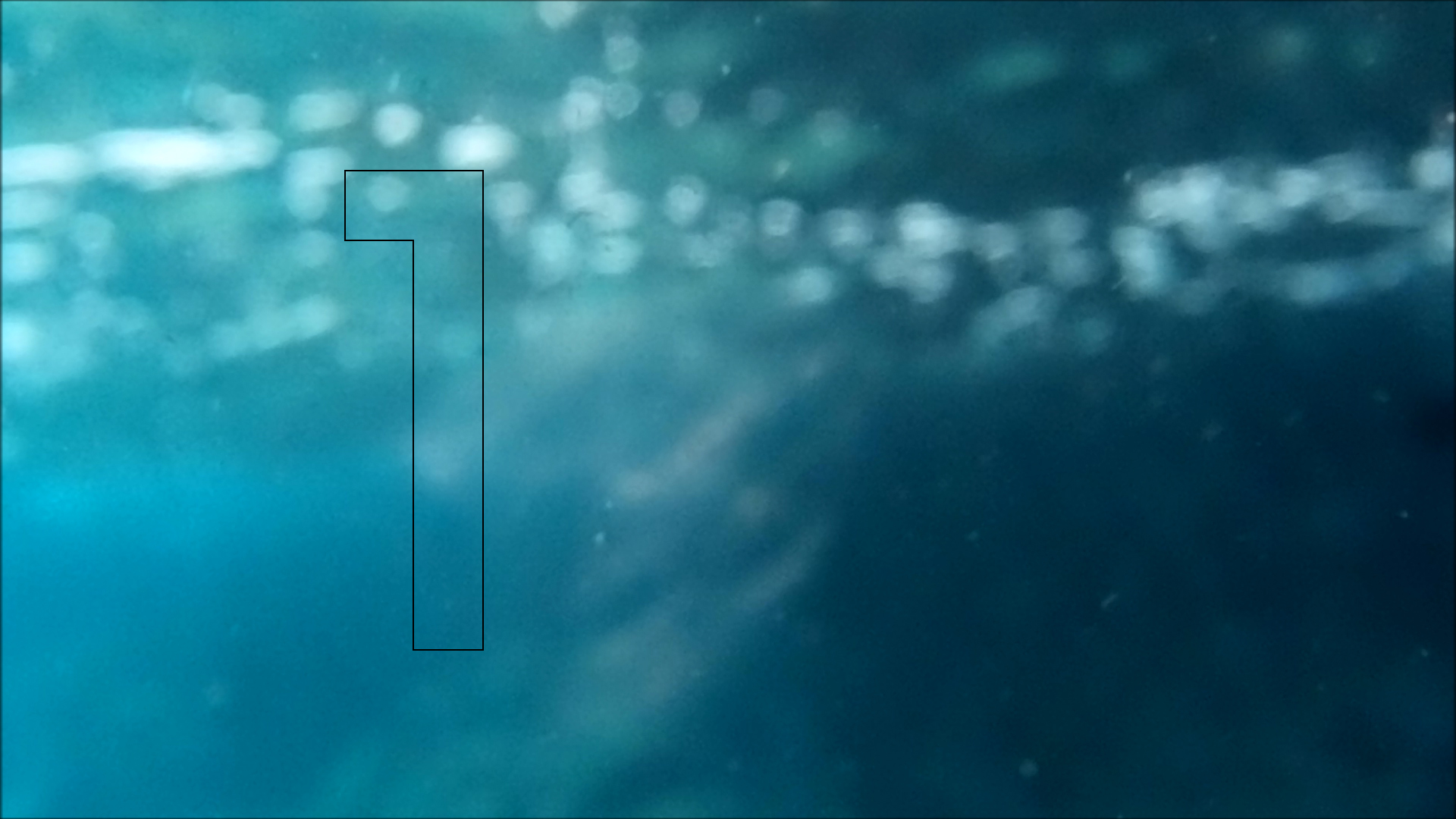 2022-04-14 Am Strand und im Wasser (Quallenvideo, Stills & Numbers) (Typo Grafik, Video)