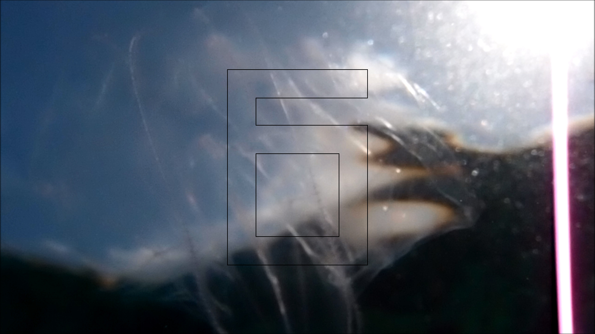 2022-04-14 Am Strand und im Wasser (Quallenvideo, Stills & Numbers) (Typo Grafik, Video)