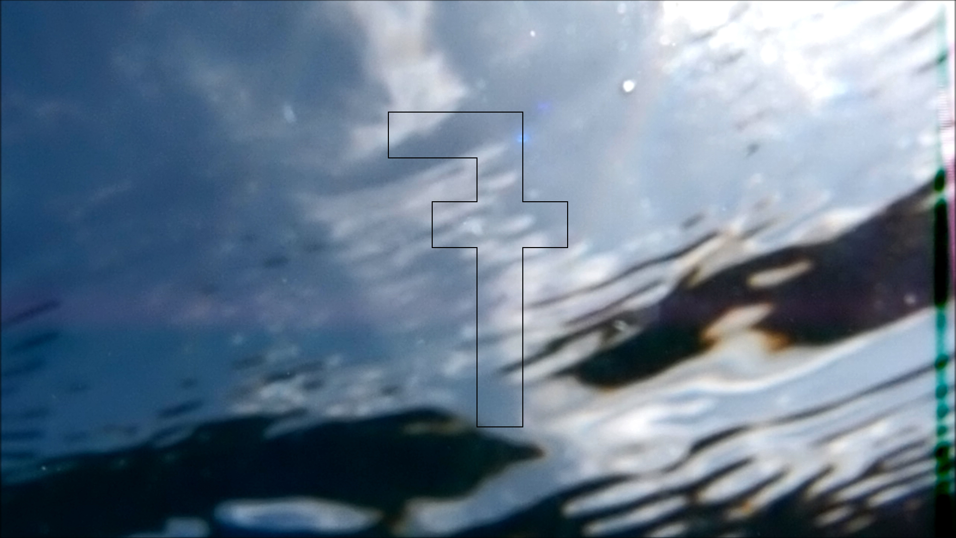 2022-04-14 Am Strand und im Wasser (Quallenvideo, Stills & Numbers) (Typo Grafik, Video)