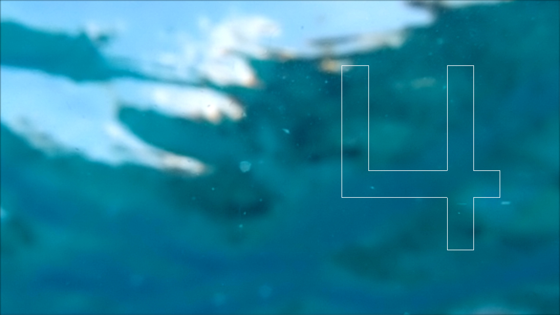 2022-04-14 Am Strand und im Wasser (Quallenvideo, Stills & Numbers) (Typo Grafik, Video)